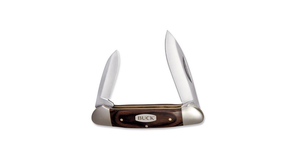 Buck Knives Canoe Folding Knife, Box, 2.5 in, 420HC, Wood, Wood Handle, 0389BRSB/3139