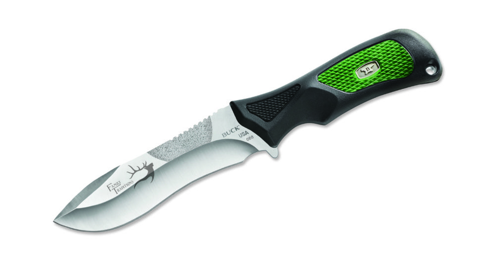 Buck Knives Family Traditions Adrenaline Folding Knife - Pro, Green Handle w/ PakLite Guthook 0088GRSHH