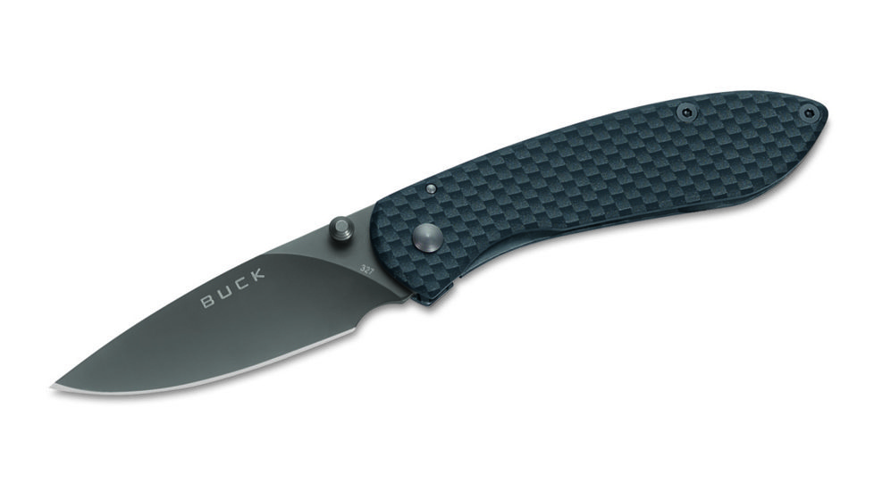 Buck Knives Nobleman Folding Knife, Carbon Fiber Handle 0327CFS