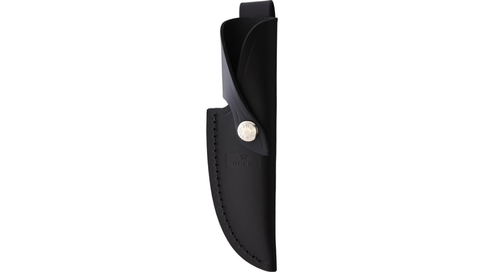 Buck Knives Vanguard Limited Fixed Blade Knife, 8.5in Overall, 4.13in, S35VN, Satin Drop Point Blade, Green Canvas Micarta Handle, Leather Sheath, 13528