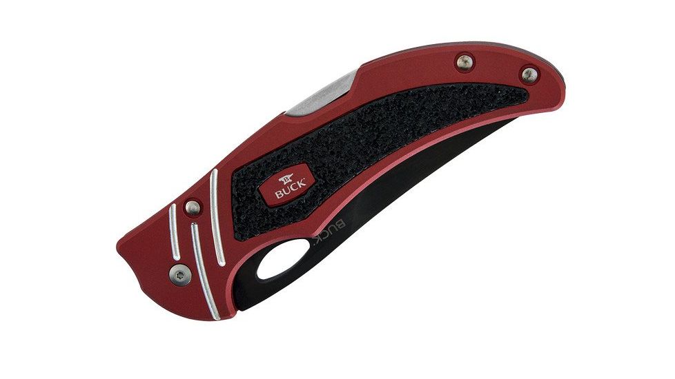 Buck Knives Volt Folding Knife, 3 1/4in 420HC Stainless Steel, Red 0710RDS