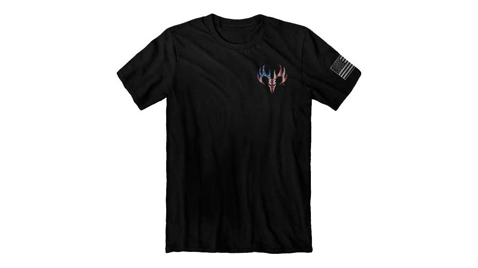 Buck Wear T-shirt ''red White &amp; True'' Black Medium