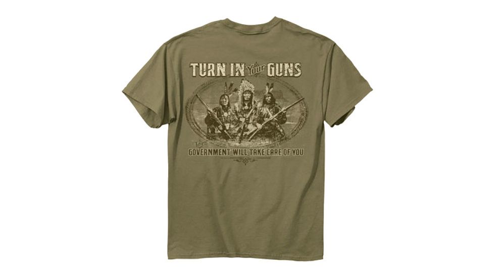Buck Wear T-shirt ''turn In Your Guns'' S-sleeve Dust Xl