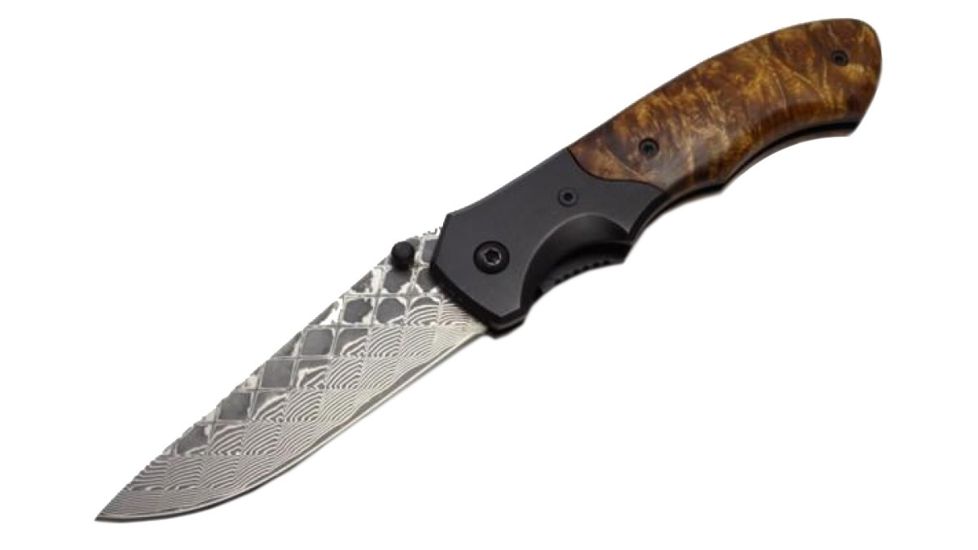 BucknBear Army Linerlock Folder, Silver Blade, NSN N BNB142267