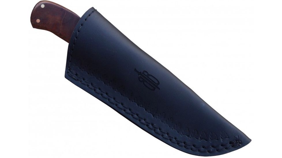 BucknBear Small Hunter with Walhut Wood Handle, Silver, Wood, BNB134635