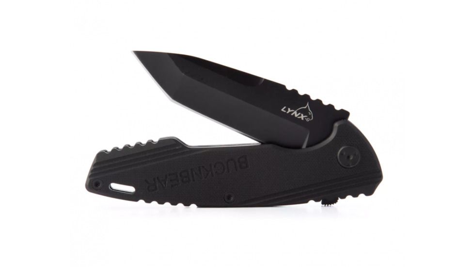 BucknBear Tactical Flipper with G10 Handle, Black/ Black, BNB4041