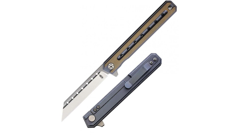 BucknBear Thunderbird Framelock Folding Knife, 3.5in, VG10 Damascus, G10 Handle, BNB1939D