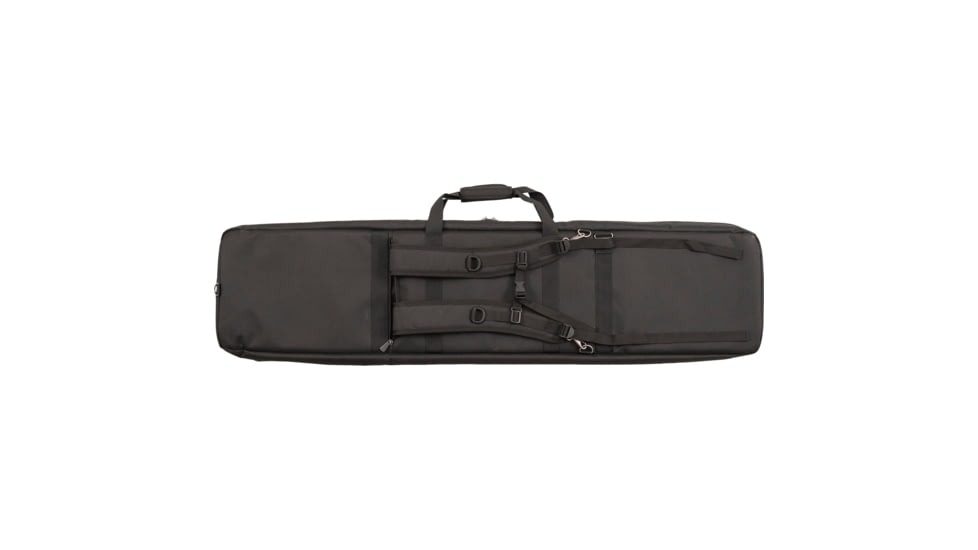 Bulldog Cases Double Suppressor Tactical Rifle Bag, 48 in, Poly Oxford Nylon Material, Black, BDT74-48B