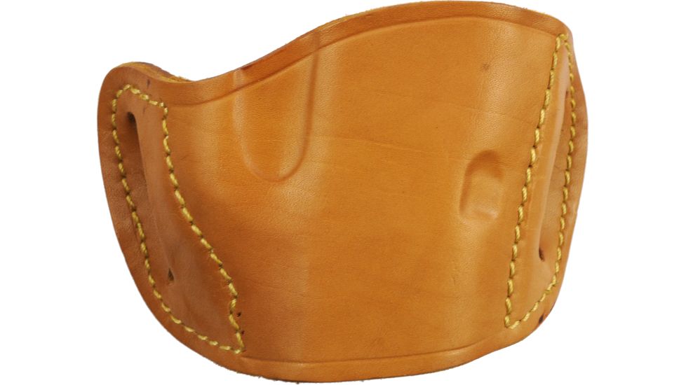 Bulldog Cases &amp; Vaults Molded Leather Belt Slide Holster - Medium, Tan MLT-M