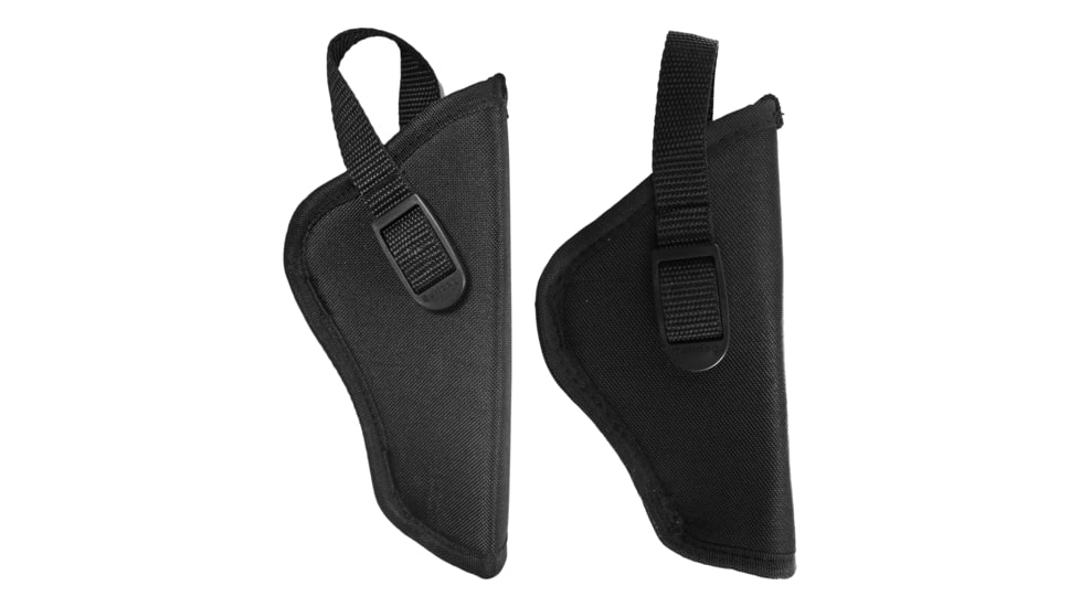 Bulldog Cases Right Hand Hip Holsters DLX, Black, Tan