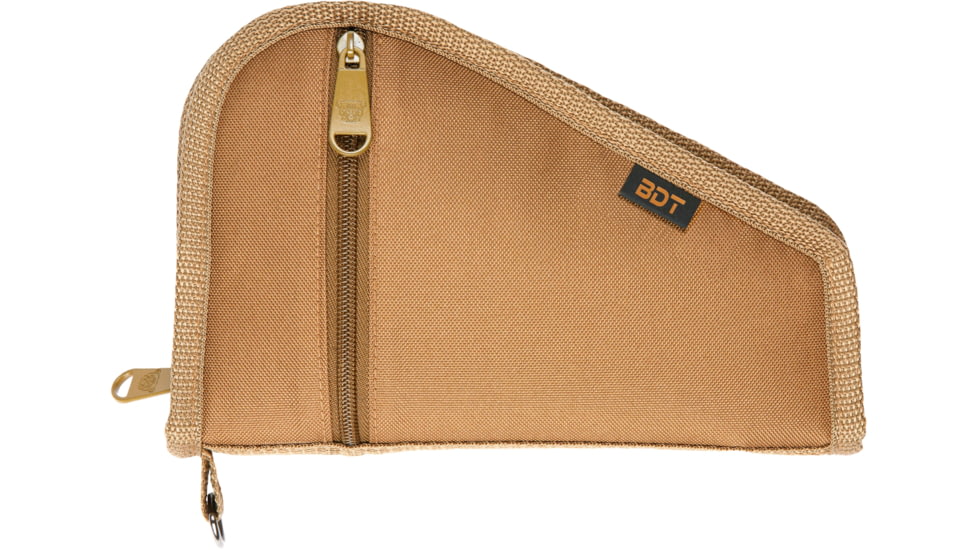 Bulldog Cases &amp; Vaults Deluxe Pistol Case w/ Pocket and Sleeve, 12inx6in, Tan, BDT620T