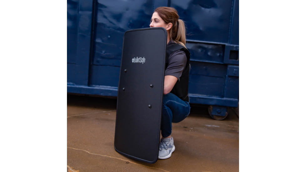 BulletSafe Bulletproof Shield, Level IIIA, Black, BS53002