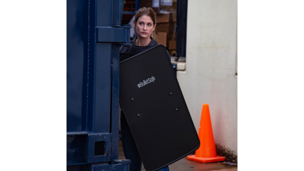 BulletSafe Bulletproof Shield, Level IIIA, Black, BS53002
