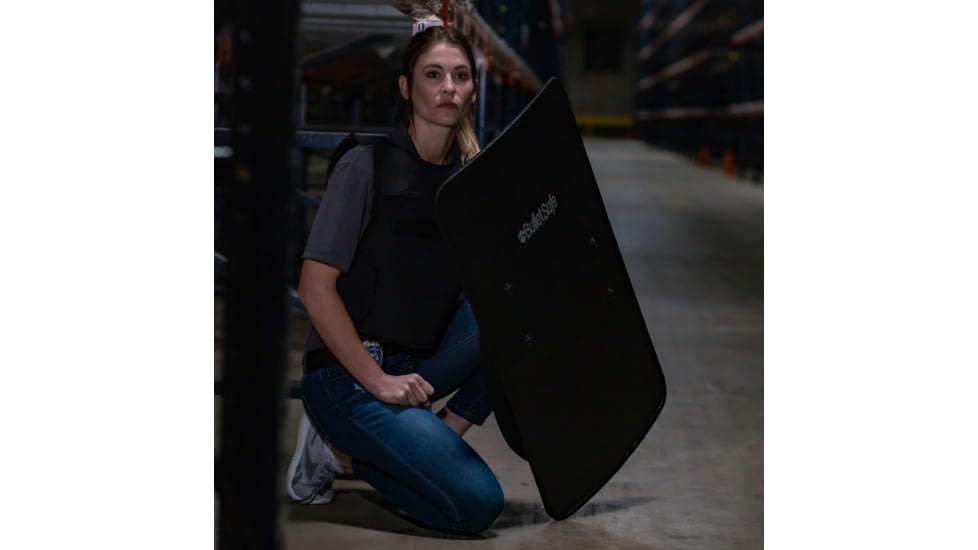 BulletSafe Bulletproof Shield, Level IIIA, Black, BS53002