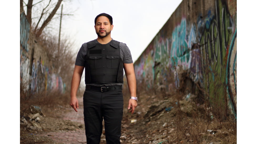BulletSafe Uniform Front Carrier - Accessory for Bulletproof Vests, Black, 4XL, BS54003-4XL