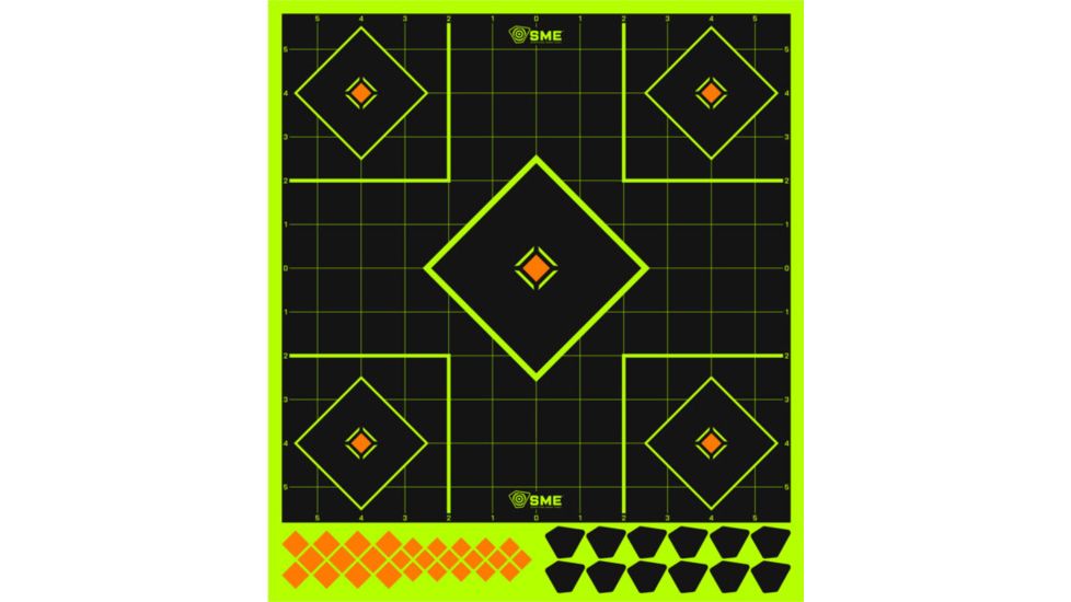 SME 12in Sight-In Splatter Target, SME-TRG-12FDS