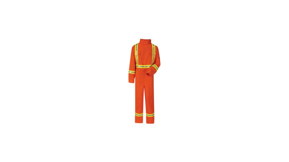 Bulwark Deluxe Coverall, Excel FR ComforTouch, 9 oz., ORANGE, RG58 CLBCORRG58