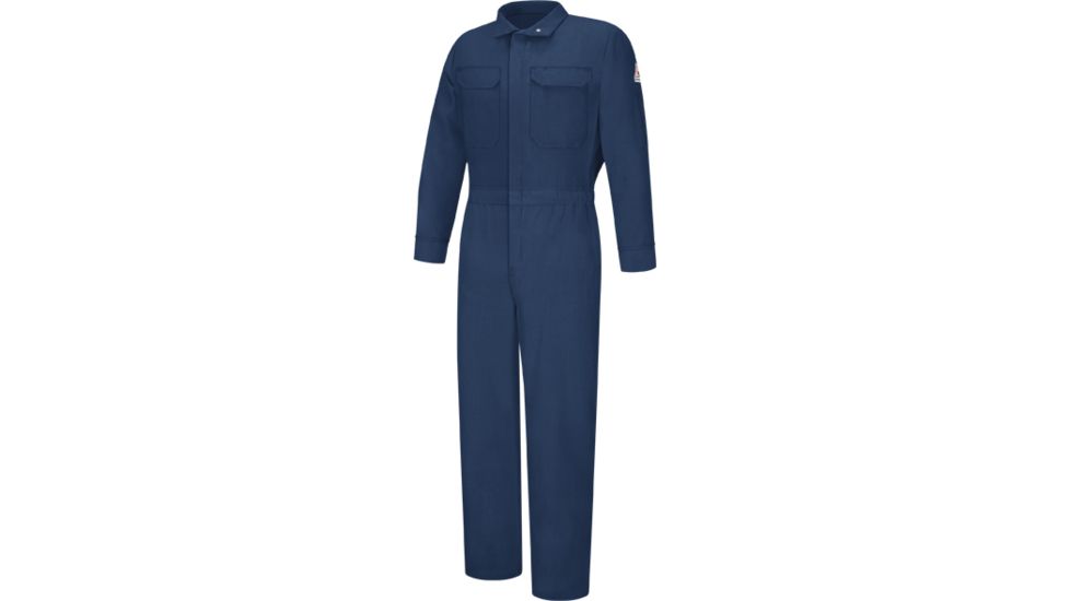 Bulwark Deluxe Coverall, Nomex IIIA, 6 oz., NAVY, RG46 CNBTNVRG46