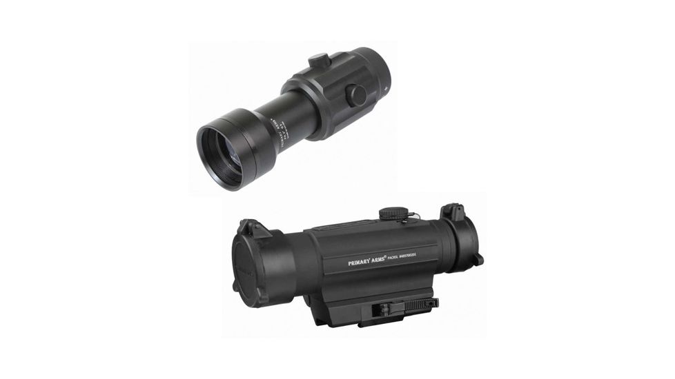 Primary Arms SLx Red Dot Sight w/Integrated Green Laser w/ 3X Red Dot Magnifier GEN III