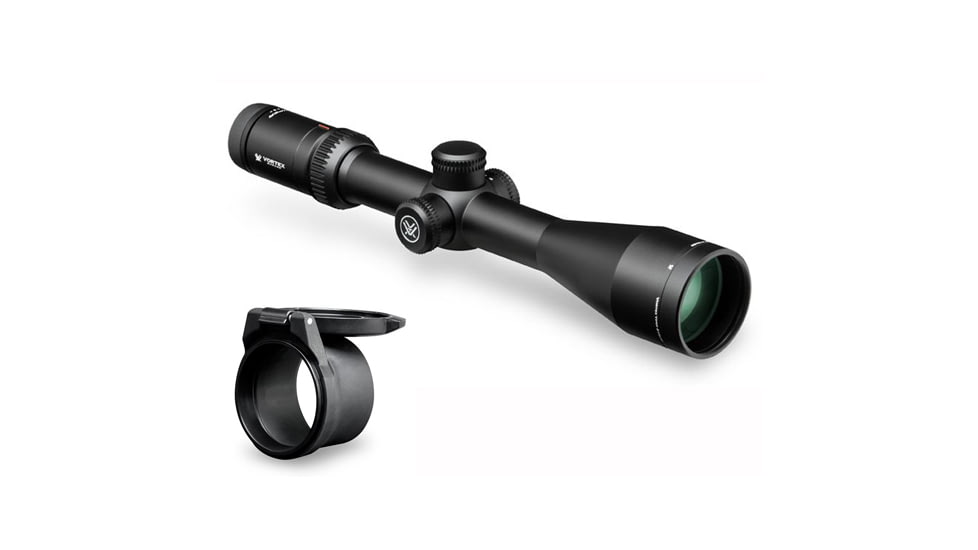 Vortex Optics Viper HS 4-16x50 Rifle Scope w/ Dead-Hold BDC Reticle, VHS-4307, w/Vortex Defender Flip Cap Objective Lens, 50,55-59 mm, Black, O-50, VHS-4307-KIT2