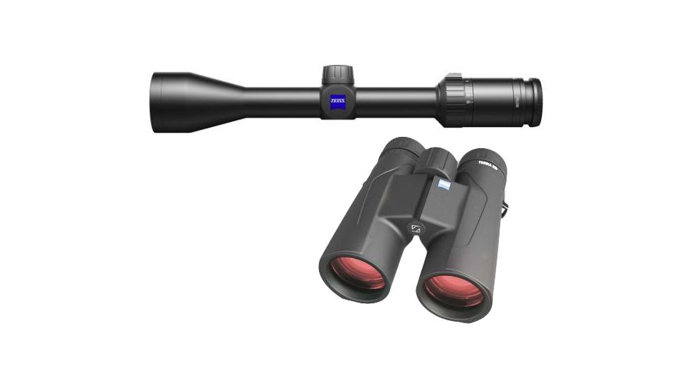 Zeiss Terra 3-9x42 Rifle Scope w/ Reticle 20 &amp; Hunting Turret 522701-9920 and Zeiss Terra 10x42 ED Binocular 524206-9901-000 5227019920-KIT1