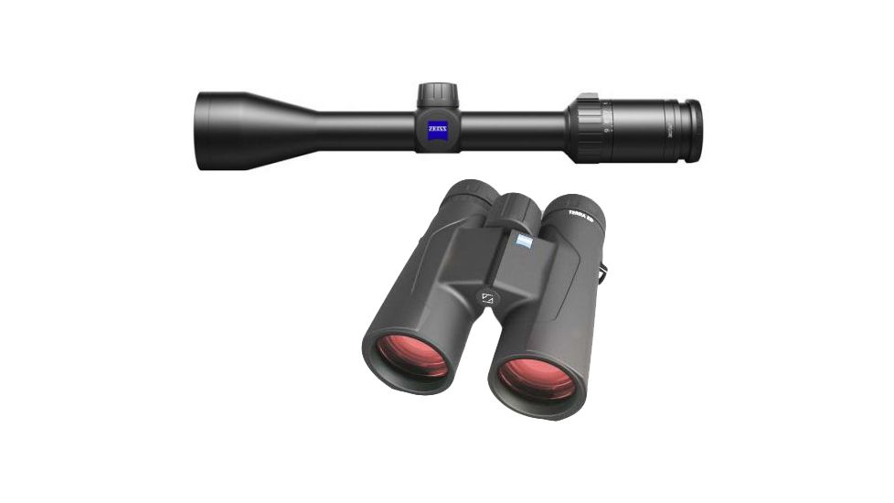 Zeiss Terra 3-9x42 Rifle Scope w/ Reticle RZ6 &amp; Hunting Turret 522701-9979 and Zeiss Terra 10x42 ED Binocular 524206-9901-000 5227019979-KIT1