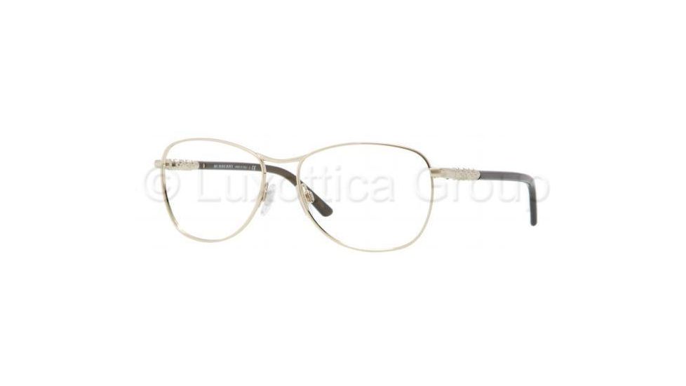 Burberry BE1212 Progressive Prescription Eyeglasses 1002-5115 - Pale Gold Frame