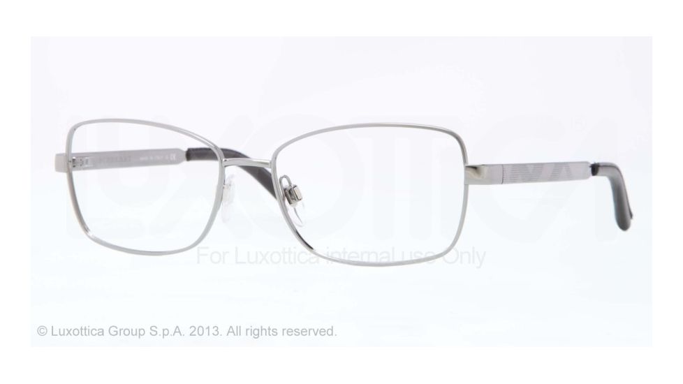 Burberry BE1259Q Progressive Prescription Eyeglasses 1003-52 - Gunmetal Frame