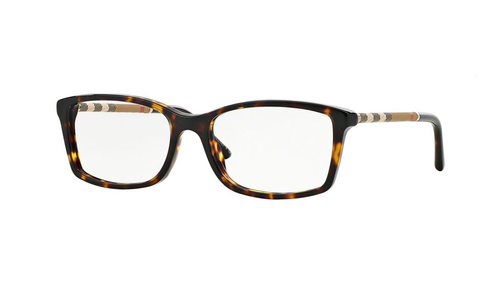 Burberry BE2120 Single Vision Prescription Eyeglasses 3002-5116 - Dark Havana Frame