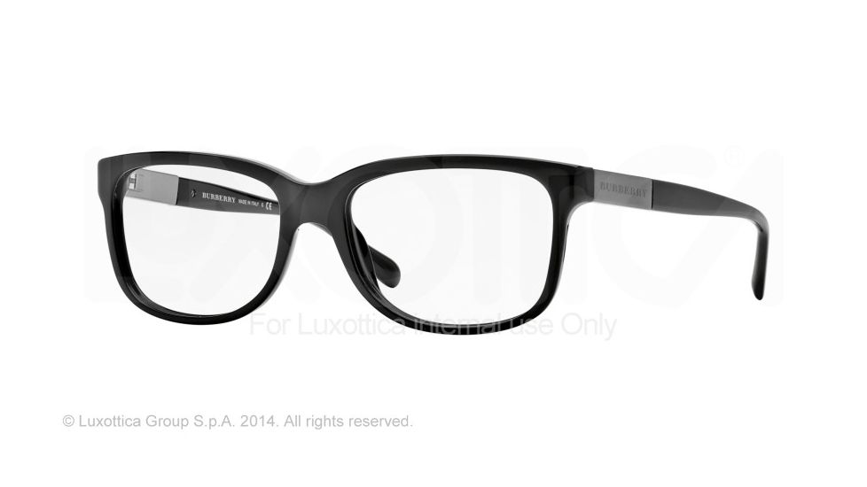 Burberry BE2164 Progressive Prescription Eyeglasses 3001-53 - Black Frame