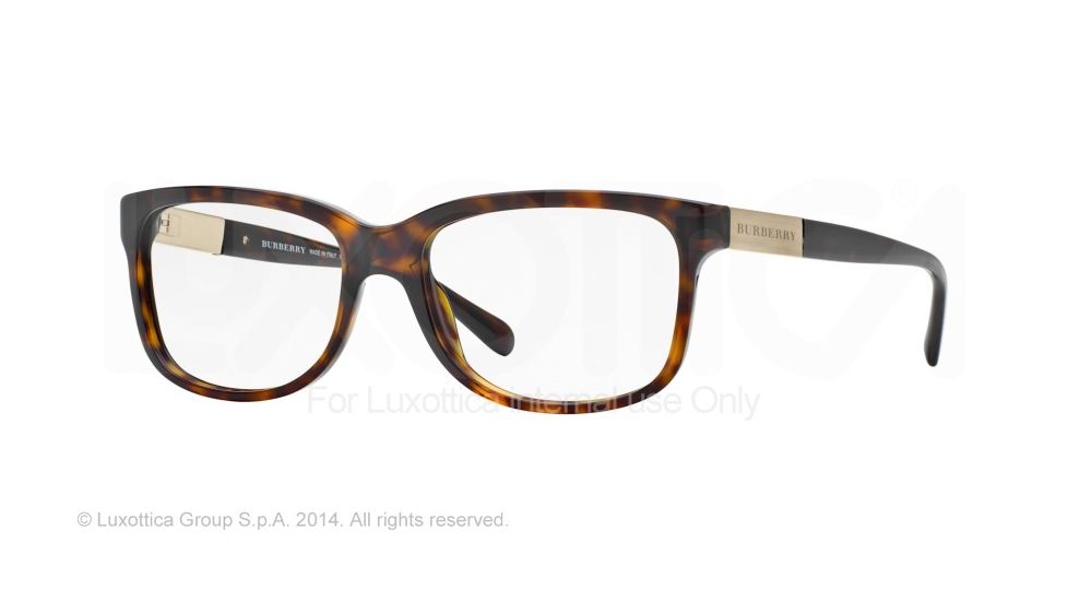 Burberry BE2164 Progressive Prescription Eyeglasses 3002-53 - Dark Havana Frame