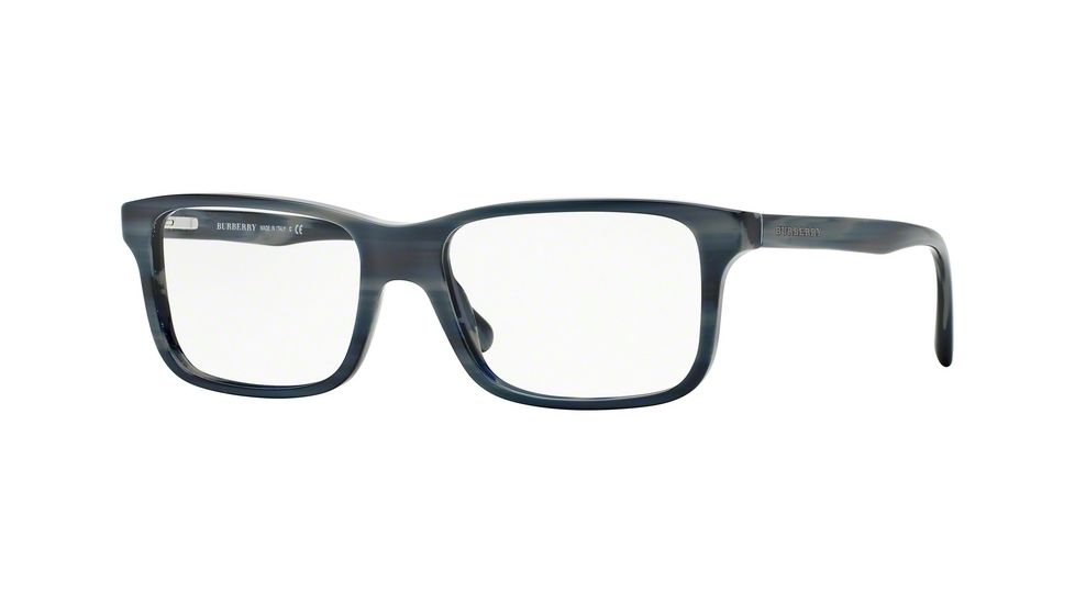 Burberry BE2165 Eyeglass Frames 3401-53 - Gray Horn Frame