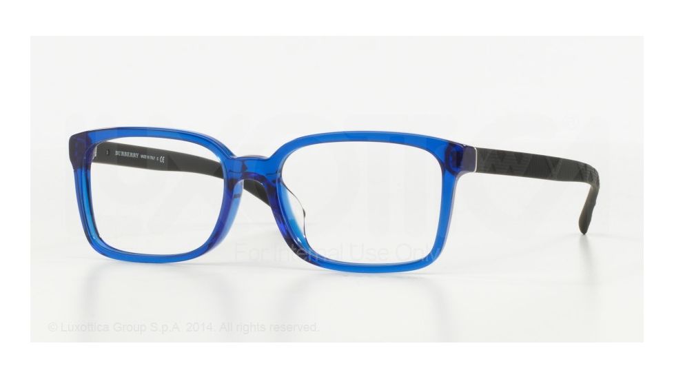Burberry BE2175 Progressive Prescription Eyeglasses 3497-53 - Blue Frame
