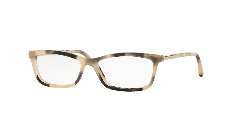 Burberry BE2190 Progressive Prescription Eyeglasses 3501-52 - Light Horn Frame