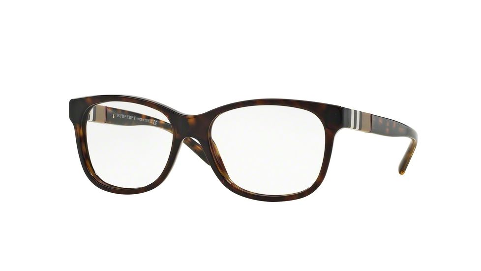 Burberry BE2204F Progressive Prescription Eyeglasses 3002-54 - Dark Havana Frame