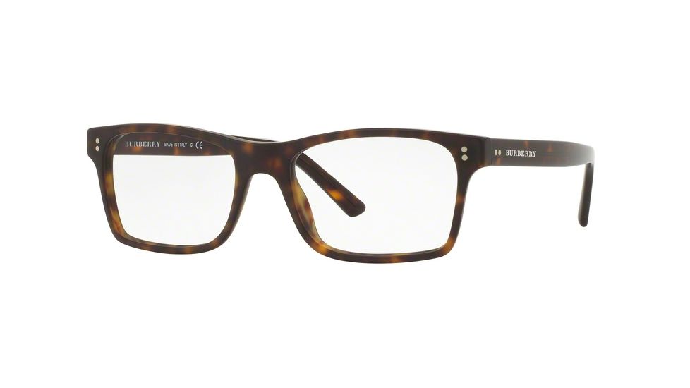 Burberry BE2222F Progressive Prescription Eyeglasses 3536-55 - Matte Dark Havana Frame
