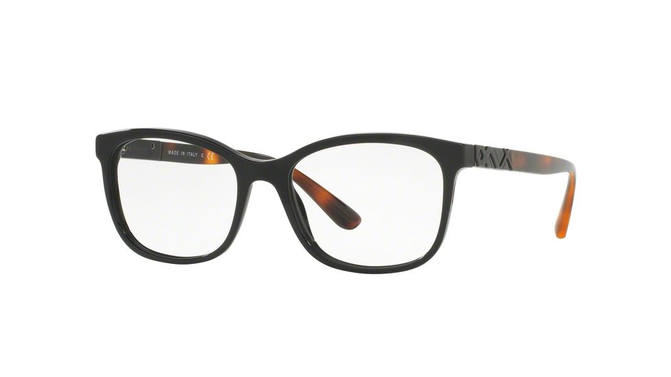 Burberry BE2242F Progressive Prescription Eyeglasses 3001-53 - Black Frame