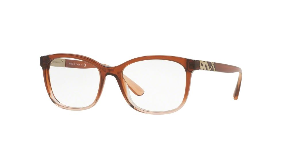 Burberry BE2242F Progressive Prescription Eyeglasses 3608-53 - Brown Gradient Pink Frame