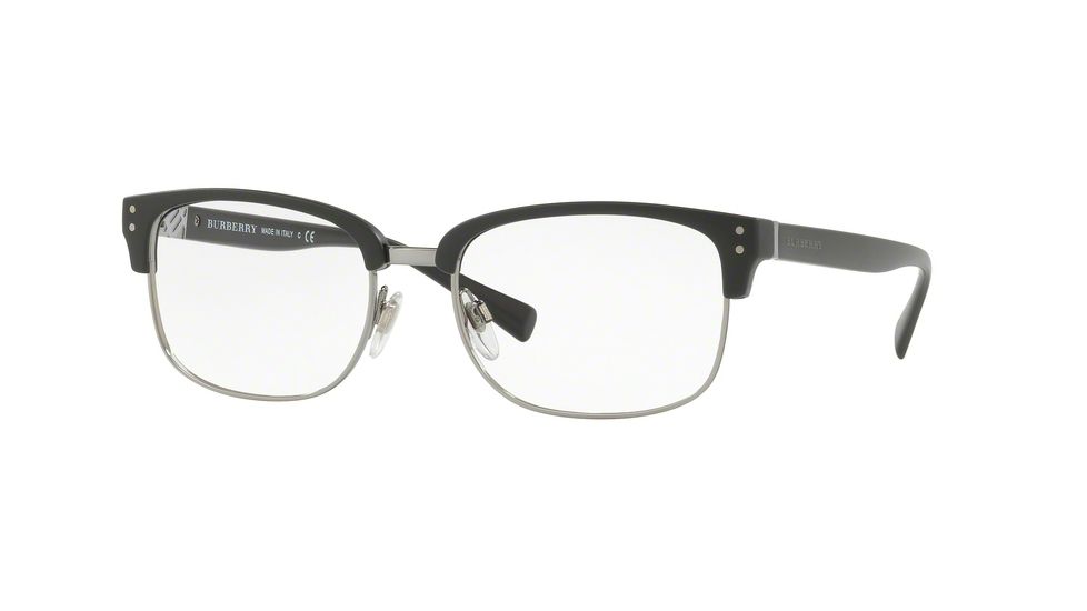 Burberry BE2253 Progressive Prescription Eyeglasses 3464-54 - Matte Black Frame