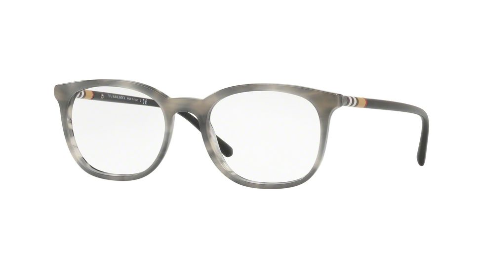 Burberry BE2266 Bifocal Prescription Eyeglasses 3658-52 - Striped Grey Frame