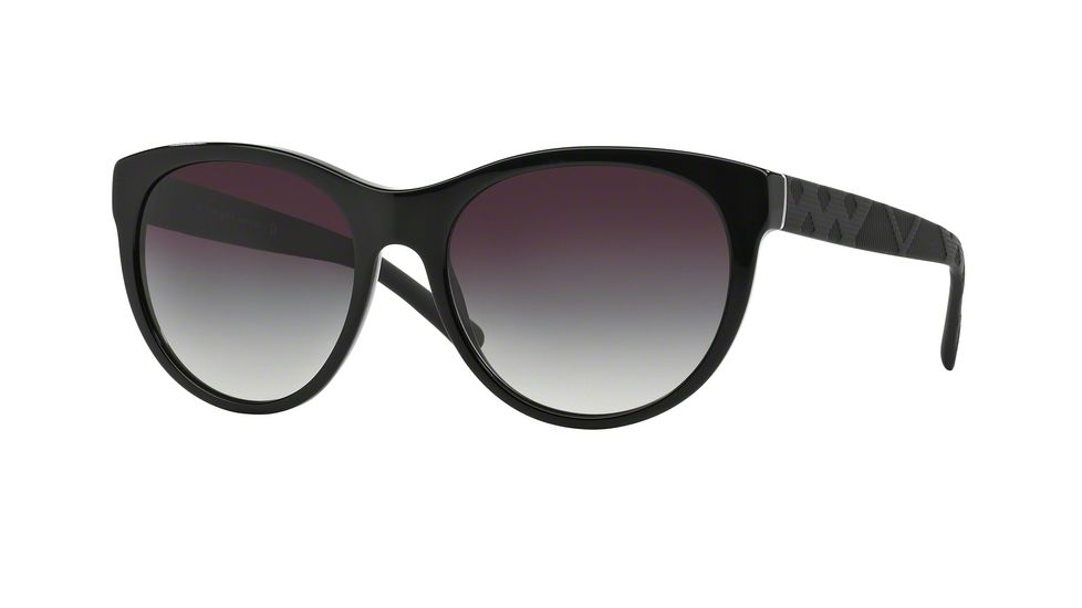 Burberry BE4182 Progressive Prescription Sunglasses BE4182-30018G-56 - Lens Diameter 56 mm, Frame Color Black