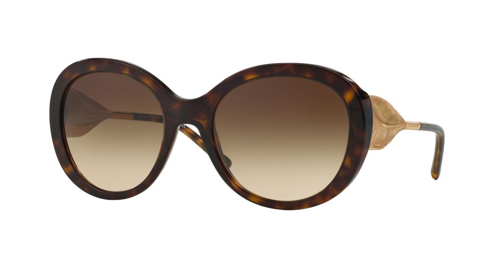 Burberry BE4191 Single Vision Prescription Sunglasses BE4191-300213-57 - Lens Diameter 57 mm, Frame Color Dark Havana