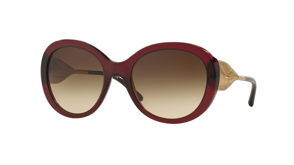 Burberry BE4191 Single Vision Prescription Sunglasses BE4191-301413-57 - Lens Diameter 57 mm, Frame Color Bordeaux