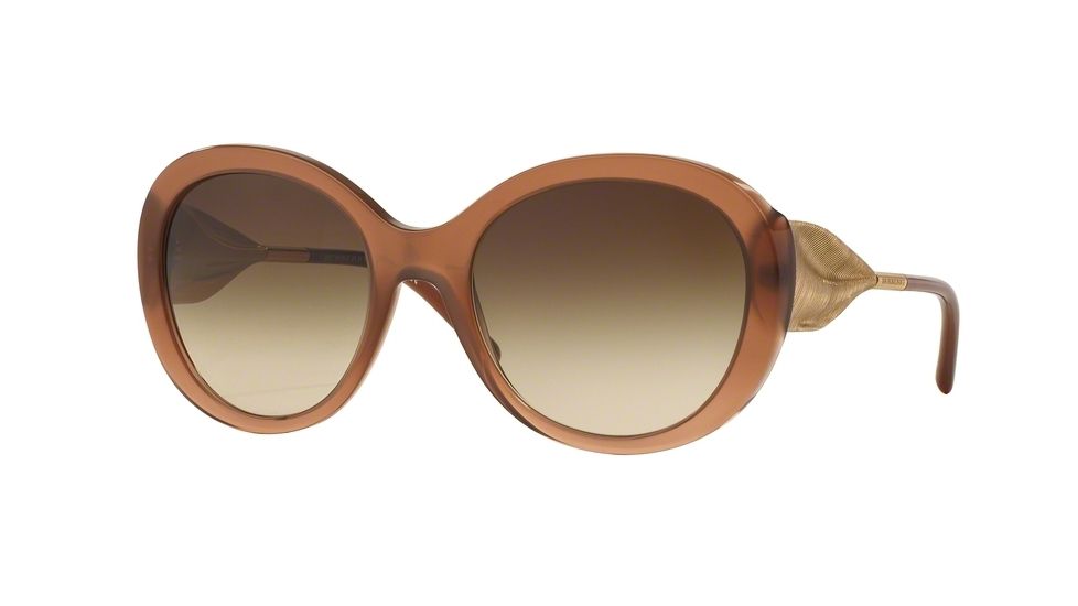 Burberry BE4191 Single Vision Prescription Sunglasses BE4191-317313-57 - Lens Diameter 57 mm, Frame Color Brown Gradient