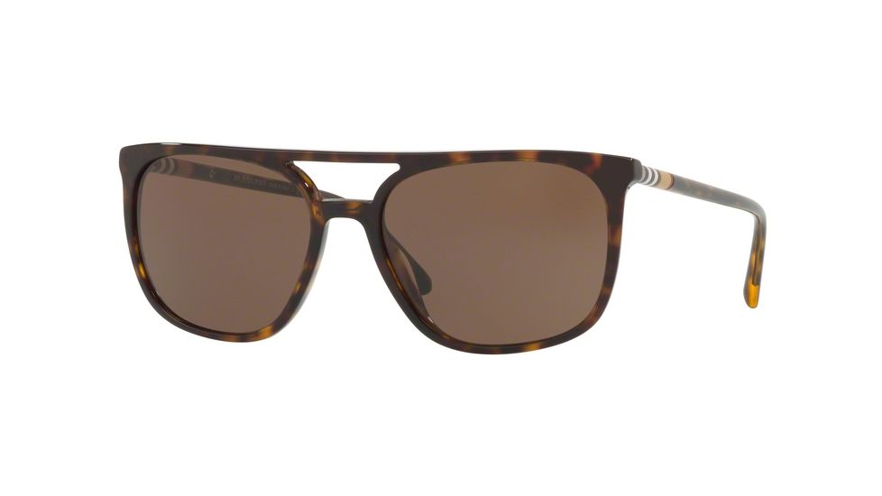 Burberry BE4257 Single Vision Prescription Sunglasses BE4257-300273-57 - Lens Diameter 57 mm, Frame Color Dark Havana