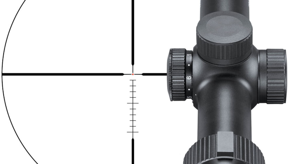 Bushnell 1-6x24 Trophy Quick Acquisition Riflescope, 30 mm, Secong Focal Plane, Dot Drop Reticle, 140 MOA, Hang Tag, Black, RT1624BS15