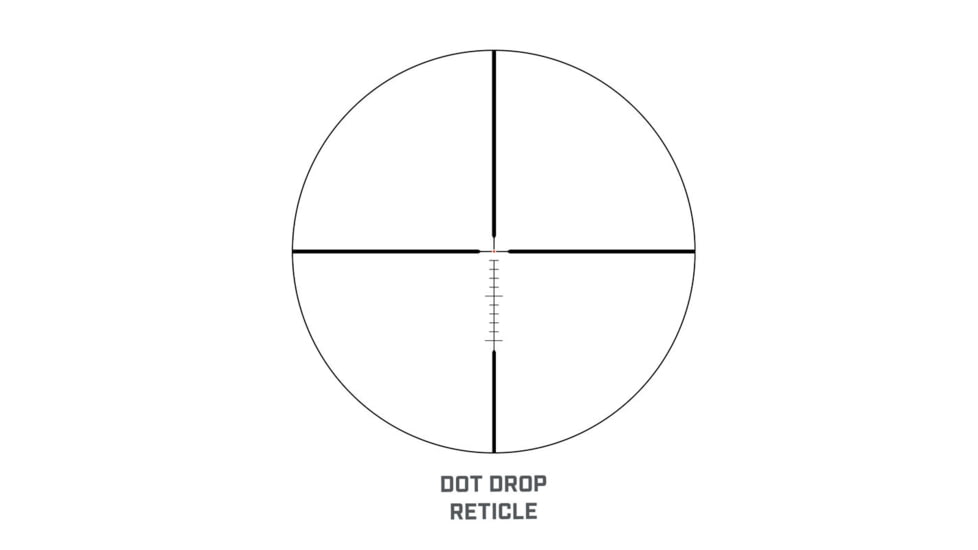 Bushnell 1-6x24 Trophy Quick Acquisition Riflescope, 30 mm, Secong Focal Plane, Dot Drop Reticle, 140 MOA, Hang Tag, Black, RT1624BS15