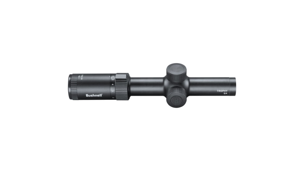 Bushnell 1-6x24 Trophy Quick Acquisition Riflescope, 30 mm, Secong Focal Plane, Dot Drop Reticle, 140 MOA, Hang Tag, Black, RT1624BS15