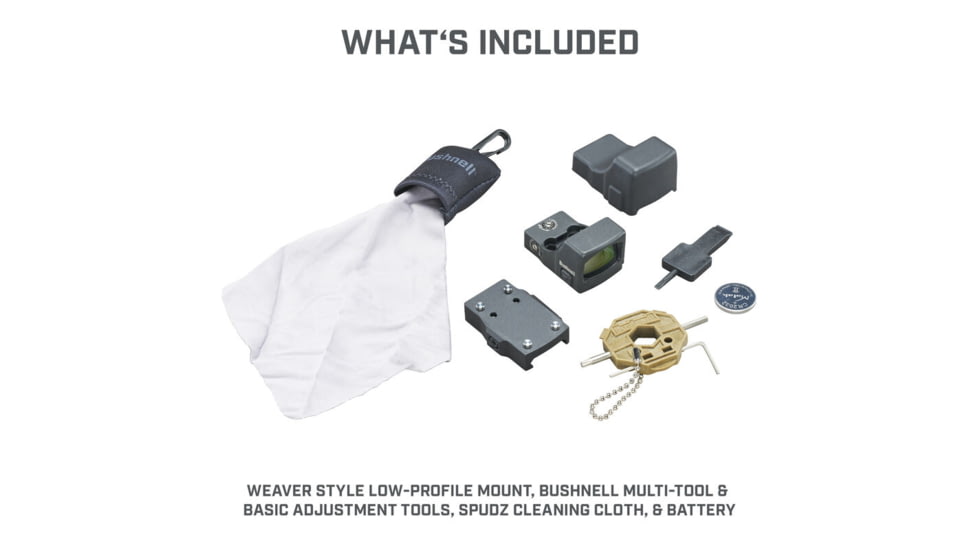 Bushnell 1X25mm RXS-250 Reflex Sight FMC, Weaver/Picatinny, Red, Unlimited, Black, RXS250