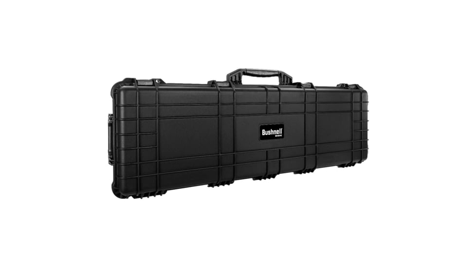 Bushnell 44in Waterproof Roller Hard Rifle Case w/ Foam, Black, Standard, BN00008